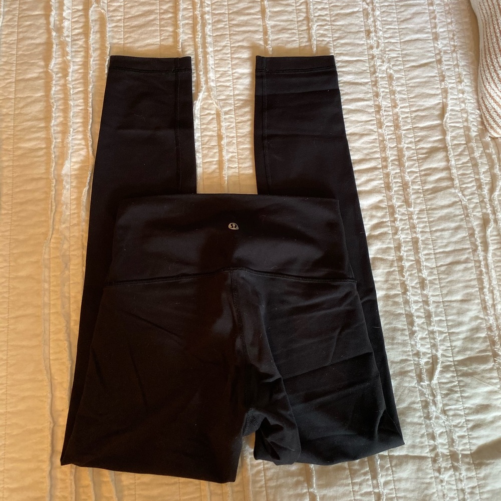 LULULEMON Black Wunder Under high rise 7/8 legging